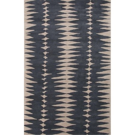 JAIPUR RUGS Hand-Tufted Geometric Pattern Wool Taupe/Ivory Area Rug  2x3 RUG116812
